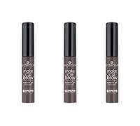 essence make me BROW Lot de 3 mascaras pour sourcils avec fibres de remplissage N° 04 Ashy Brows Marron, définissant, élégant, végétalien, sans particules microplastiques, sans nanoparticules (3 x 3,8