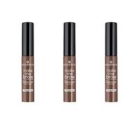 essence make me BROW mascara gel pour sourcils, gel pour sourcils, 02, brun, vegan, sans particules microplastiques, sans nanoparticules, sans parfum, lot de 3 (3 x 3,8 ml)