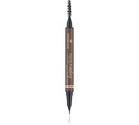 essence Microblading crayon pour sourcils avec pinceau teinte 04 Dark Brown 0.6 ml