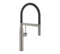 Essence Mitigeur monocommande évier avec Limiteur de température, Hard Graphite brossé (30294AL0)