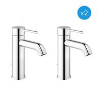 Essence New - Lot de 2 mitigeur de lavabo chrome (23589001-DUO)