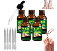 Essence pour ongles au gingembre avec fortifiant et huile pour cuticules - Soin de croissance pour les ongles abîmés et faibles - Durcisseur extra fort et adoucissant pour ongles épais (5 bouteilles)