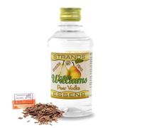 Essence Saveur Poire Williams 250ml + 20g Copeaux de Chêne Français - Extrait Sans Alcool pour Vodka