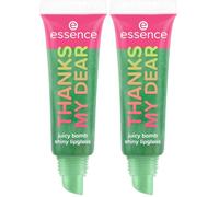 essence SAY IT WITH JUICY THANKS MY DEAR juicy bomb shiny lipgloss gloss, résultat instantané, brillant (10ml) (Lot de 2)