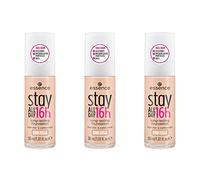 essence Stay ALL DAY - Lot de 3 fonds de teint longue durée 16h - Résistant aux taches - Imperméable - N° 08 Soft Vanilla - Nude - Longue durée - Mat - Végétalien - Sans huile - Imperméable - 3 x 30