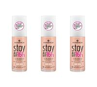 essence Stay ALL DAY - Lot de 3 fonds de teint longue durée 16h - Résistant aux taches - Imperméable - N° 20 - Nude doux - Nude - Longue durée - Mat - Végétalien - Sans huile - Imperméable - 3 x 30 ml