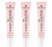 Essence Super Peptide Baume Lèvres Tranparent, Lissage, Vitamines, Végétalien, Sans Parabène, Microplastique, Nanoparticules, 3 x