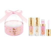 essence the most wonderful kiss of the year hydra kiss LIP OIL set Wish for a Kiss, trois huiles à lèvres, fini brillant, packaging boule à neige