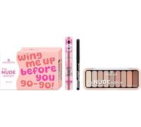 essence the NUDE edition eye set 01 Eye'm So In Love!, coffret maquillage yeux avec mascara, crayon & palette nude pour un regard défini & volumineux