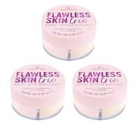 Essence Trio de Poudre de Fixation Libre pour une Peau Parfaite, N° 10, Multicolore, Éclaircissante, Naturelle, Végétalienne, Sans Huile, Sans Parabène, Sans Particules Microplastiques, Lot de 3 (3 x