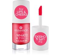 essence WHAT A TINT! blush liquide et brillant à lèvres teinte 02 Coral Sunset 4.9 ml