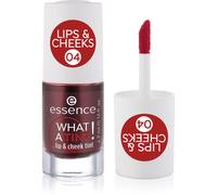 essence WHAT A TINT! blush liquide et brillant à lèvres teinte 04 Strawberry Rush 4.9 ml