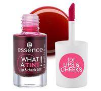 essence WHAT A TINT! lip & cheek tint Vegan 01 Kiss from a Rose 5 ml | Encre à Lèvres et Blush Liquide pour Lèvres et Joues, Fini Naturel, Longue Tenue, Formule Non Collante et Consistance Aqueuse