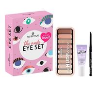 Essence Yeux Ombre-a-paupieresCoffret cadeau Primaire ombre à paupières 5 ml + Palette d'ombres à paupières 10 g + Crayon kajal 01 Black Waterproof 1 0,28 g. 1 Stk.