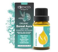 Essences Bulgaria Boreal Aura Mélange d'huiles essentielles biologiques 15 ml | Sapin argenté, pin sylvestre, épicéa commun, anis étoilé, bois de cèdre | Aromathérapie, sauna et spa | Non dilué
