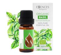 Essences Bulgaria Huile Essentielle de Basilic Bio 10 ml | Ocimum basilicum | 100% Pur et Naturel | Non Dilué | Qualité thérapeutique | Ferme familiale | Distillé à la Vapeur | Non-OGM | Végétalien