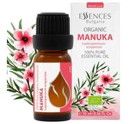 Essences Bulgaria Huile Essentielle De Manuka Bio 10 ml | Leptospermum Scoparium | 100% Pure Et Naturelle | Non Diluée | Qualité Thérapeutique | Aromathérapie | Cosmétiques | Sans OGM