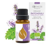 Essences Bulgaria Huile Essentielle de Patchouli Bio 15ml | Pogostemon cablin | 100% Pur et Naturel | Non Dilué | Qualité Thérapeutique | Aromathérapie | Cosmétiques | Sans cruauté | Non-OGM