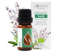 Essences Bulgaria Huile Essentielle de Sauge Bio 10ml | Salvia officinalis | 100% Pur et Naturel | Non Dilué | Grade Thérapeutique | Ferme Familiale | Distillé à la Vapeur | Non-OGM | Végétalien