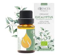 Essences Bulgaria Huile Essentielle d'Eucalyptus Globuleux Bio 15 ml | Eucalyptus globulus | 100% Pur et Naturel | Non Dilué | Qualité Thérapeutique | Aromathérapie | Cosmétiques | Sans cruauté