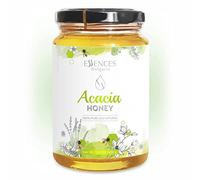 Essences Bulgaria Miel d'Acacia Cru 450gr | Goût incroyable | 100% Pur et Naturel | Sans Additifs | Miel d'Abeille Cru | Édulcorant Naturel | Sans OGM | Sans gluten