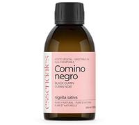 Essenciales - Aceite Vegetal de Comino Negro, 100% Puro y Natural, 200 ml | Aceite Vegetal Nigella Sativa, 1ª Presión Frío