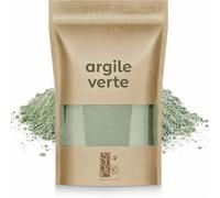 Essenciales - Argile Verte Ultra Ventilée Montmorillonite en Poudre, Masque Visage Purifiant, Peaux Grasses et Imperfections, Soin Cheveux Détox, Nettoyage Pores