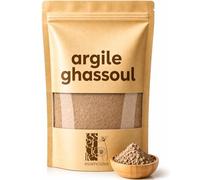 Essenciales Rhassoul (Ghassoul) en Poudre - Argile Naturelle pour Cheveux et Visage, Masque Capillaire Cuir Chevelu, Soin Nettoyant Doux