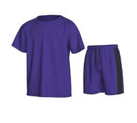 Essenclo Boys Performance Tee & Athletic Shorts, Black, 2 pack | Crew Neck Summer Kids Outfit, 2-Piece Boy Clothes Set, E1001