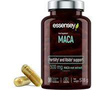 ESSENSEY - 500 mg d'extrait de MACA I Plante adaptogène I 90 gélules I Endurance et vitalité I Végétarien & sans additifs I 90 doses quotidiennes I Facile à avaler I Testé en laboratoire