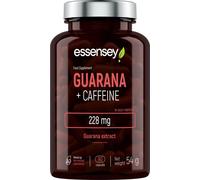 ESSENSEY - Extrait de guarana 228g I Caféine 200 mg I 90 gélules I Végétarien & sans additif I Testé en laboratoire I 90 doses quotidiennes I Facile à avaler I Sans additifs inutiles