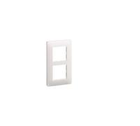 essensya Plaque 2 postes verticale entraxe 57mm Blanc