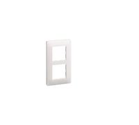 essensya Plaque 2 postes verticale entraxe 57mm Blanc
