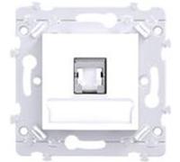 Hager Prise RJ45 Essensya WE228 Catégorie 6a STP Grade 3 TV Blanc