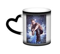 Essent Mug Pokora mat Tasse à café à changement de couleur pour tasse à café magique en céramique sensible à la chaleur Tasse à thé au lait Cadeau pour la famille et les amis