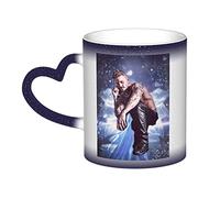 Essent Mug Pokora mat Tasse à café à changement de couleur pour tasse à café magique en céramique sensible à la chaleur Tasse à thé au lait Cadeau pour la famille et les amis