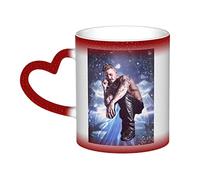 Essent Mug Pokora mat Tasse à café à changement de couleur pour tasse à café magique en céramique sensible à la chaleur Tasse à thé au lait Cadeau pour la famille et les amis