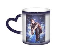 Essent Mug Pokora mat Tasse à café Eau chaude Changement de couleur Ciel étoilé Tasse DIY Cadeau pour vous-même, famille, ami
