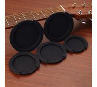 Essential Cache-trou en silicone pour guitares acoustiques, minimise le bruit et la poussière pour un meilleur son de guitare (noir, 84 mm)