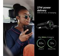 Essential Chargeur Voiture 45w Power Delivery 27w Qualcomm Quick Charge 18w Compatible Avec Iphone 13 12 Mini Pro Max Se 2020 11 Pro Max Xr Xs Max 8 Plus Galaxy S21 S20 Note 20 Ultra Et Plus
