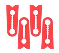 Essential Exteri - Amortisseur de porte de voiture - 4 pièces - En silicone noir - Universel - Protection robuste contre les chocs - Protection des bords professionnelle - Pour portières de voiture