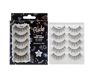 Essential Faux Mink 3D Lashes - Adventurous by Rude Cosmetics for Women - 5 Pair Eyelashes