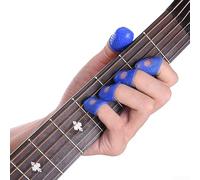 Essential Gear for Musiciens Lot de 12 embouts de doigts en caoutchouc de silicone pour éviter la douleur (bleu foncé)