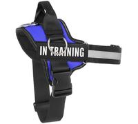Essential Harnais pour chien avec 3 anneaux latéraux pour le placement de la laisse, anti-étranglement, réfléchissant, facile à mettre et à enlever avec poignée de contrôle améliorée, entraînement
