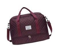 Essential Journey Sac de sport avec compartiments spacieux et compartiment humide et sec Grand sac à bandoulière pour voyageur, Violet raisin, Bohème