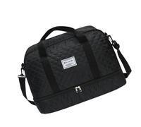 Essential Journey Sac de sport avec compartiments spacieux et compartiment humide et sec Grand sac à bandoulière pour voyageur, Noir/blanc, Bohème