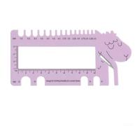 Essential Knitting Accessory 1pc Sheephead Needle Gauge Règle pour une mesure rapide et précise de la taille (mouton violet)