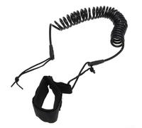 Essential Laisse de surf flexible et légère avec fonctions de sécurité Noir 3 m