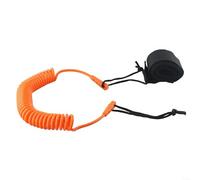 Essential Laisse de surf flexible et légère avec fonctions de sécurité Orange 3 m