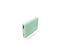 Essential Line "SLIM 5HD" - Banque d'alimentation - 5000 mAh - 1 A - Fast Charge (USB) - sur le câble : Micro-USB - vert menthe